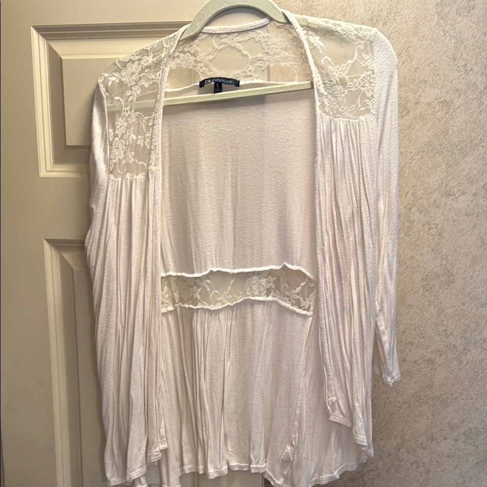 White Lace Cardigan